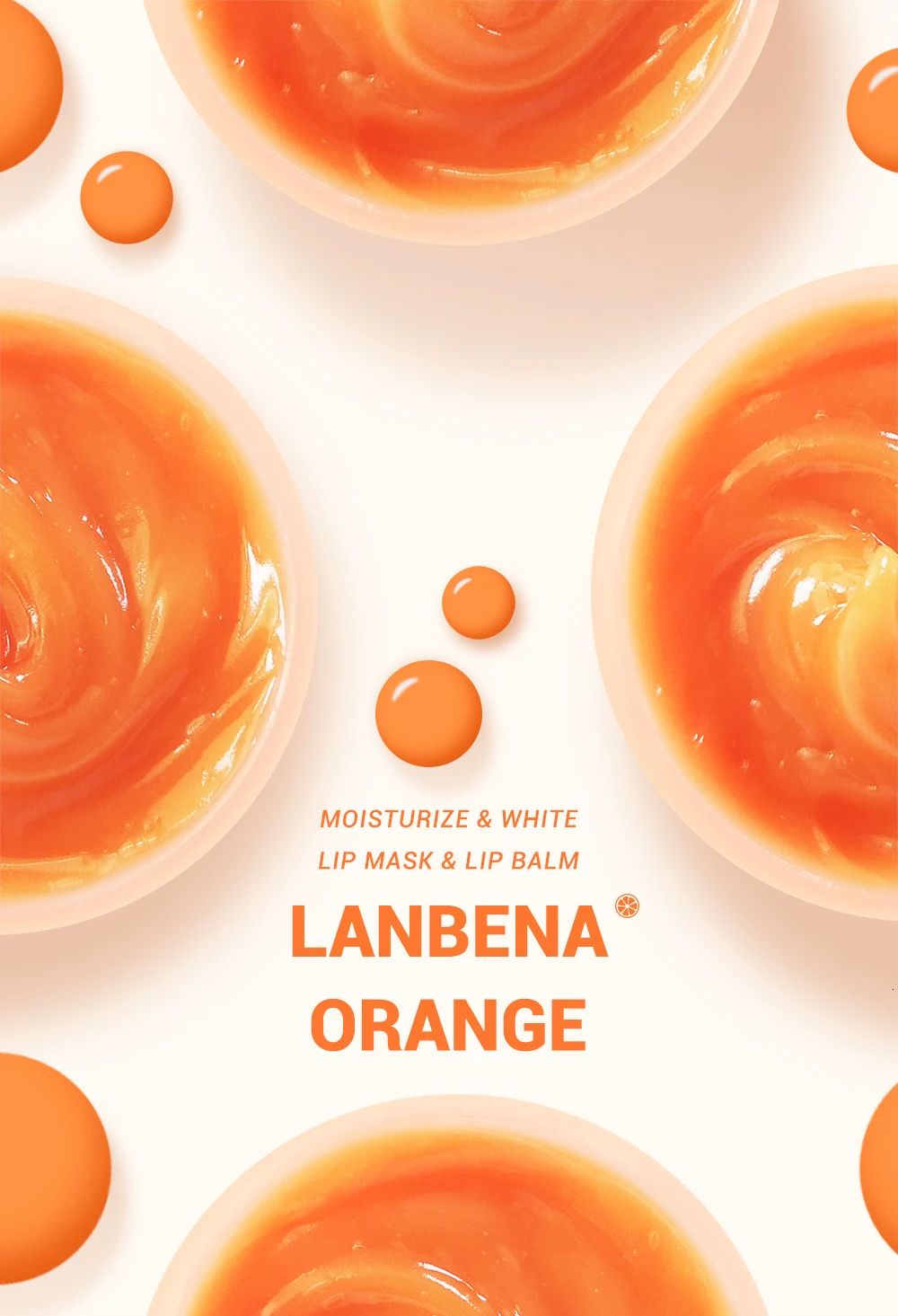 LANBENA крем-бальзам для губ с экстрактом Апельсина и витамина С, маска для сна против морщин, увлажняющий, питательный, отшелушивающий крем