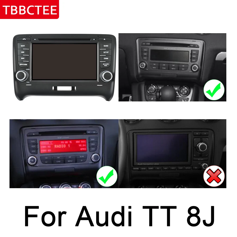 Автомобильный мультимедийный плеер Android Автомагнитола для Audi TT 8J 2006-2014 MMI DVD GPS Navi