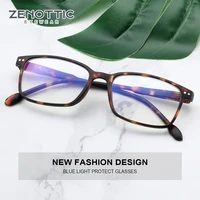 zenottic fashion designer blue light mens rectangle reading prescription clear glasses for women male
