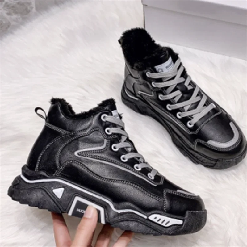 

Winter New Casual White Shoes Women Platform Sneakers High Top Fashion Brand Ladies Footware Female Zapatos De Mujer Breathable