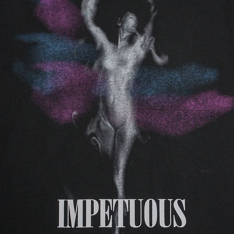 

Summer Men Short Sleeve T-shirts Hip Hop Dancing Letter Print Tshirts 2021 Streetwear Harajuku Cotton Casual Loose Tops Tees