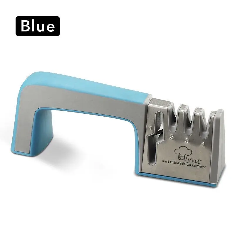

Knife Sharpener 4 Stages Professional Kitchen Sharpening Stone Tungsten Steel Ceramic Kitchen Knives Accessories