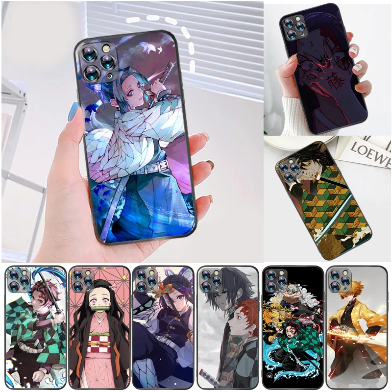 

Demon Slayer Kamado Tanjirou Agatsuma Zenitsu Kimetsu No Yaiba Kamado Nezuko Phone Case For iPhone 6 6S 6Plus 7 8 Plus Carcasa