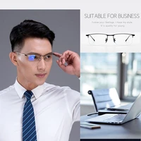 handmade titanium alloy glasses frame men optical prescription eyeglasses frame women korean screwless rectangle eyewear oculos
