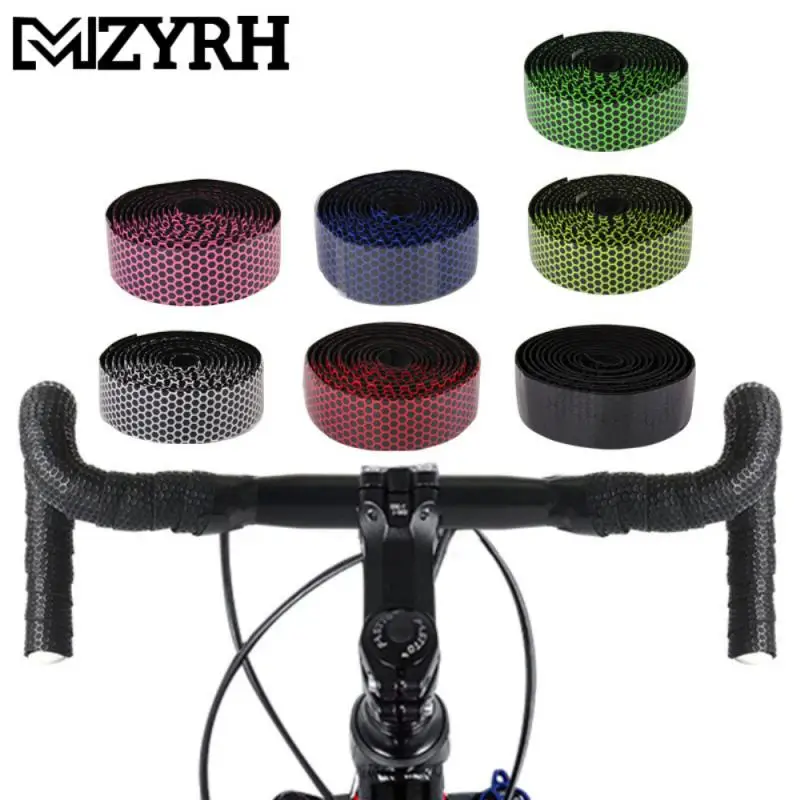 

Bike Handlebar Tape 2PCS Bicycle Handlebar Tape Steering Wheel Cover Bike Cycling Handle Nonslip Belt Rubber Tape Cycling