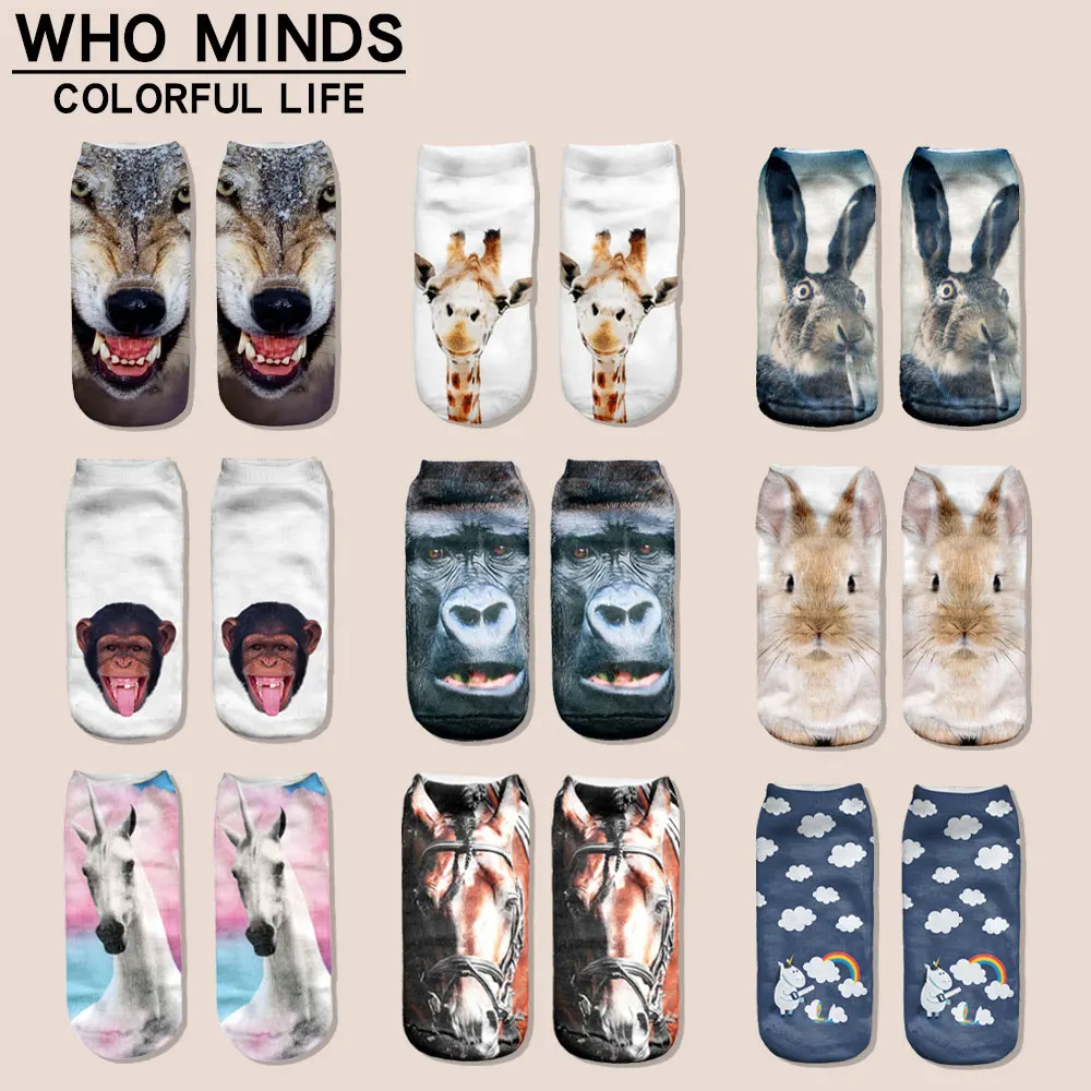 

Hot Sale Animal Socks Women Unisize Meias Casual Print Harajuku Funny Socks Skarpetki Unisex Woman Socks Multiple Colorful Socks