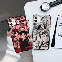 haikyuu kuroo tetsurou phone case for iphone 13 7 8 11 12 x xs xr pro max samsung a s 9 71 10 plus mini mobile bags luxury cool