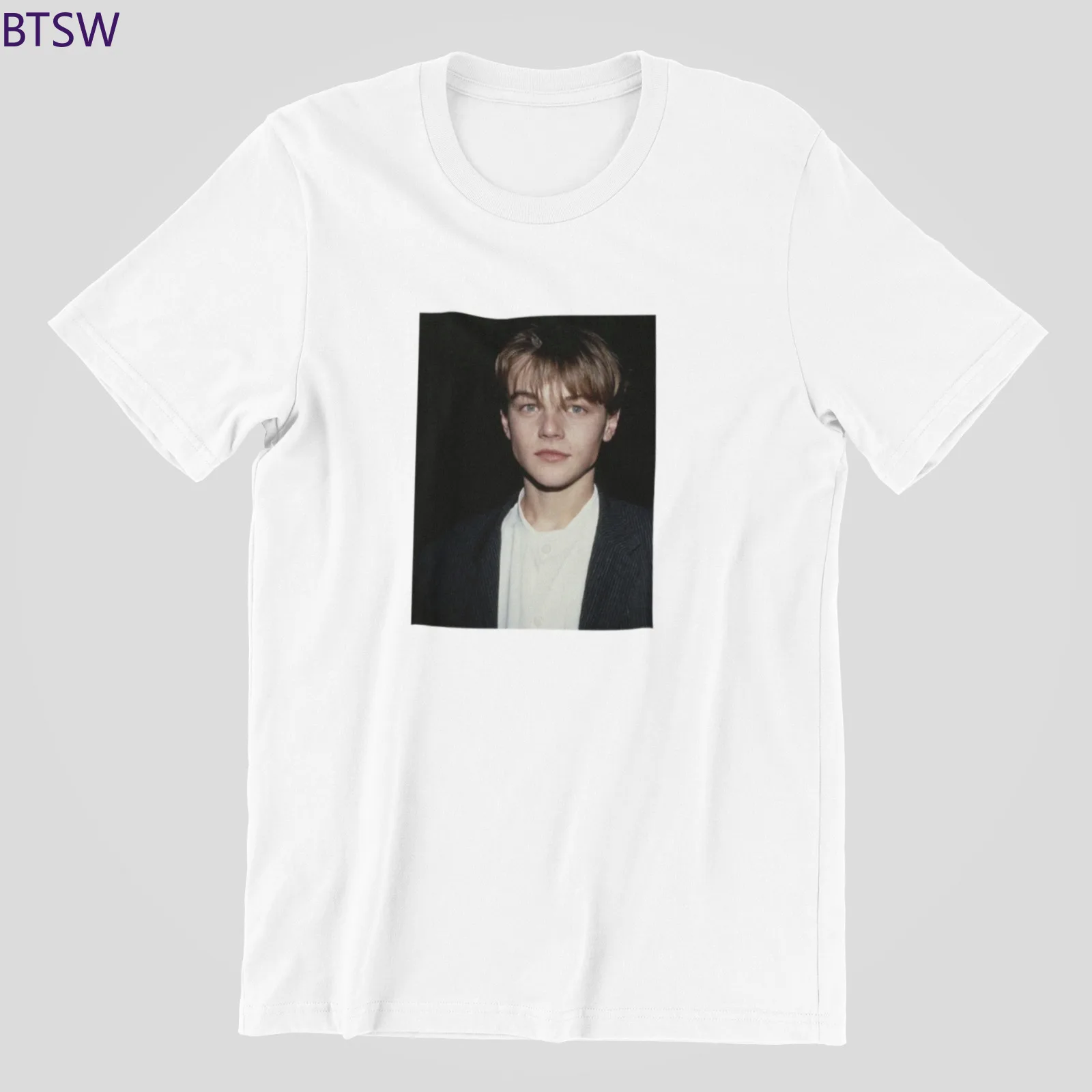 

Leonardo DiCaprio Shirt 90s 1990 Summer New Print Short Sleeve T Shirt Ullzang Harajuku Streetwear Casual Funny Unisex Tshirt