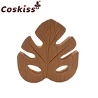 Прорезыватель для зубов из бука, с листьями