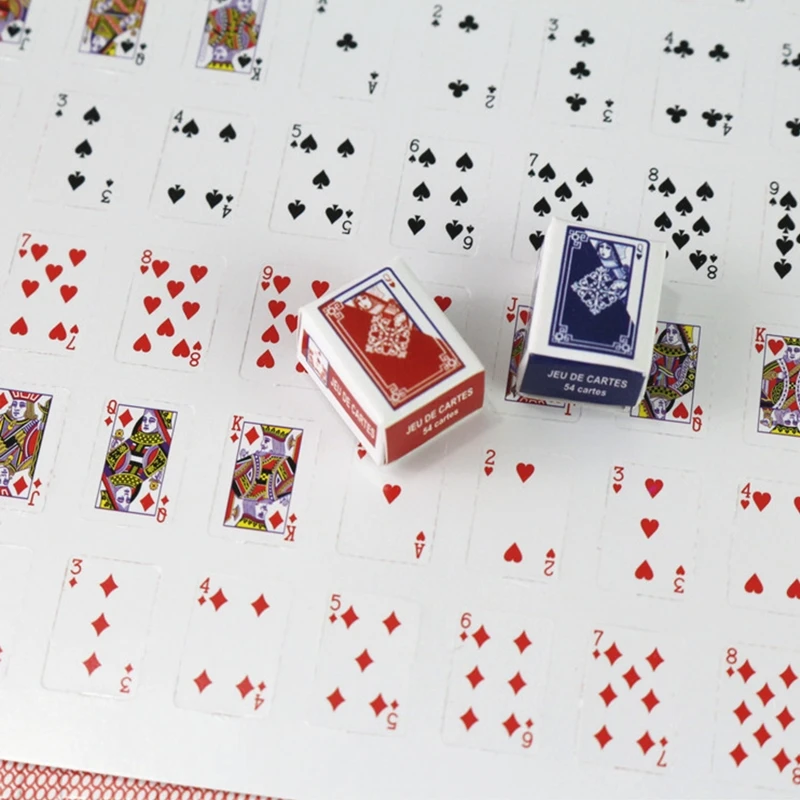 

Deck of Paper Playing Cards Small Poker Interesting Playing Card Board Game Outdoor Travel Mini Size Poker Entertainment