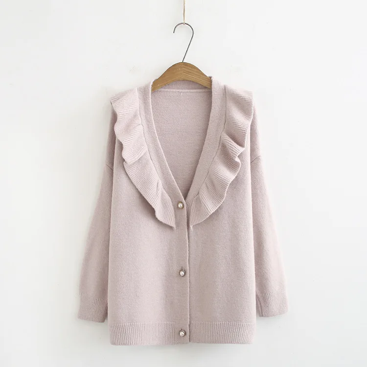 Повседневные свитера размера плюс осень 2019 женские модные свободные вязаные