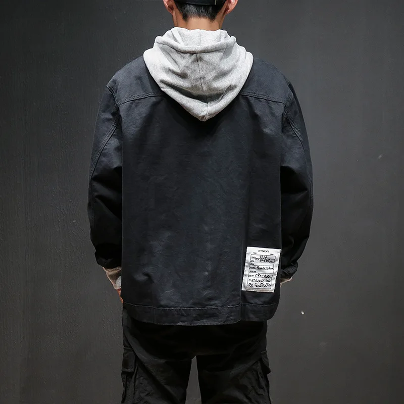 Осенняя Новая рабочая куртка мужская Японская Ретро негабаритная брендовая