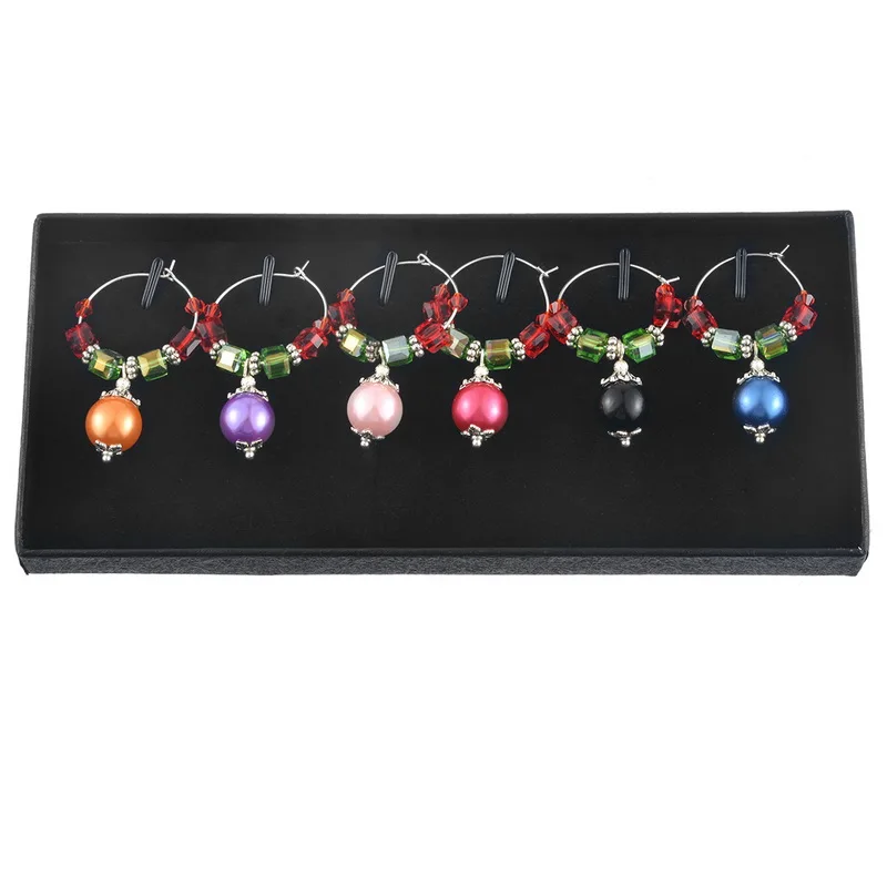 Рождественский бокал для вина кулон украшение стола декоративный бирка круг