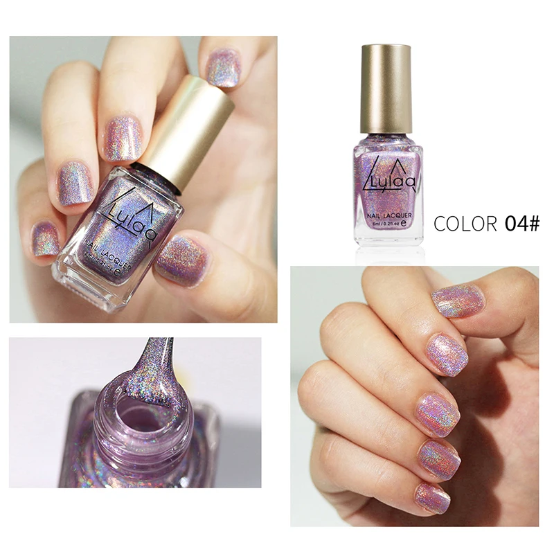 Nail Polish Fashion Silver Transparent Purple Gold Color 6ML Long-Lasting Girl Cute Artfafa | Красота и здоровье