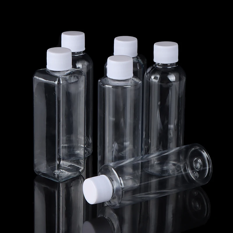 

2pcs 100ml Refillable Vail Plastic Transparent Refillable Bottles Cap Portable Small Transparent Plastic Empty Spray Bottle