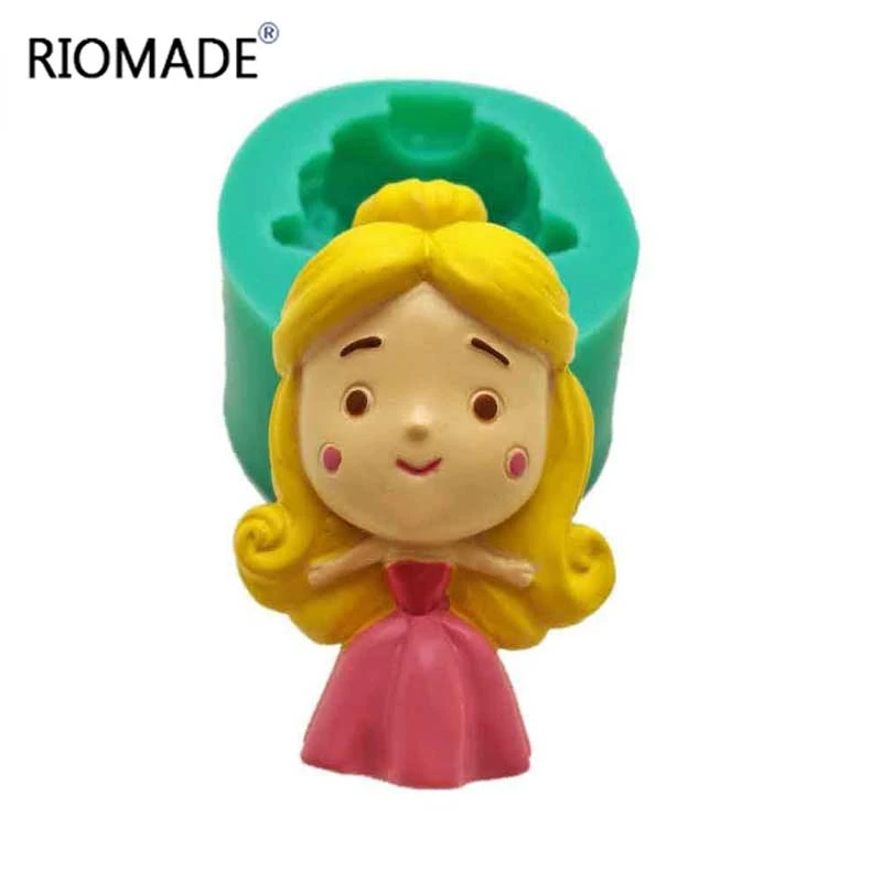 Мультяшная силиконовая форма для помадки украшения торта принцесса шоколадная