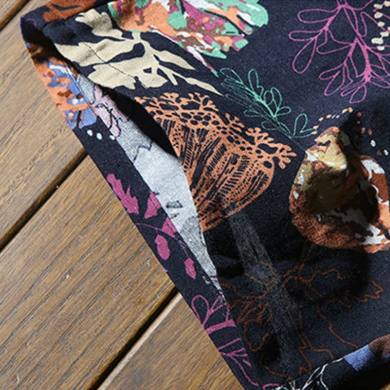 

Board Shorts Men Printed Trendy Oversize 4XL Loose Leisure Chic Beachwear All-match Mens Drawstring Breathable Swimsuit Holiday