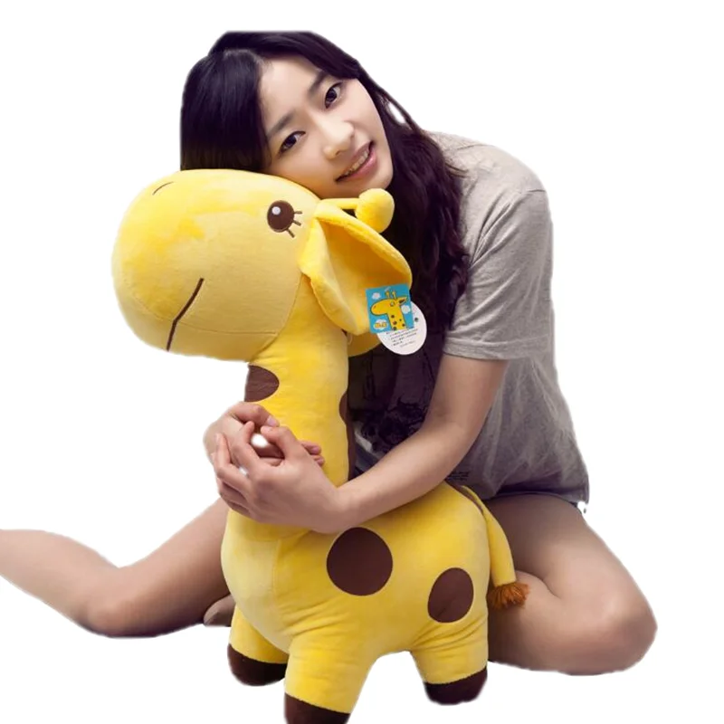 

1pc Big Kawaii Giraffe Plush Toys Soft Stuffed Cartoon Animal Deer Dolls Sofa Decoration Baby Kids Birthday Christmas Gifts