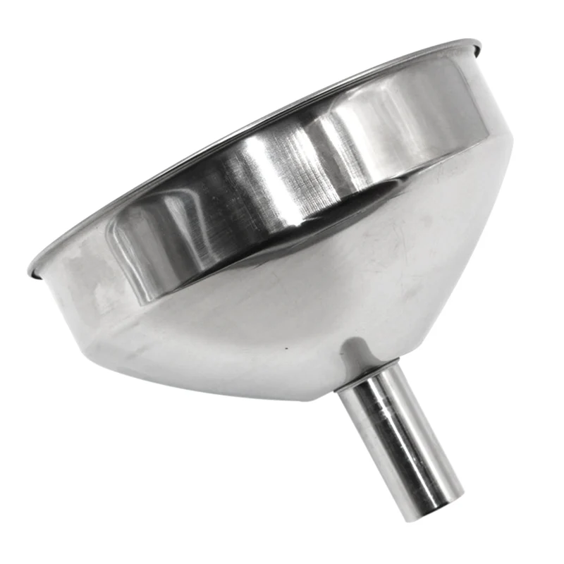 

Stainless Steel Cone Funnel Pour Oil Liquid Funnel Hopper Kitchen Home Tool RT88