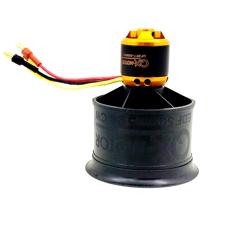 QX-MOTOR 5/6/7/12 лезвия DIY EDF Ducted самолёт вентилятор 30 мм/50 мм/55 мм/64 мм/70 мм с бесщеточным