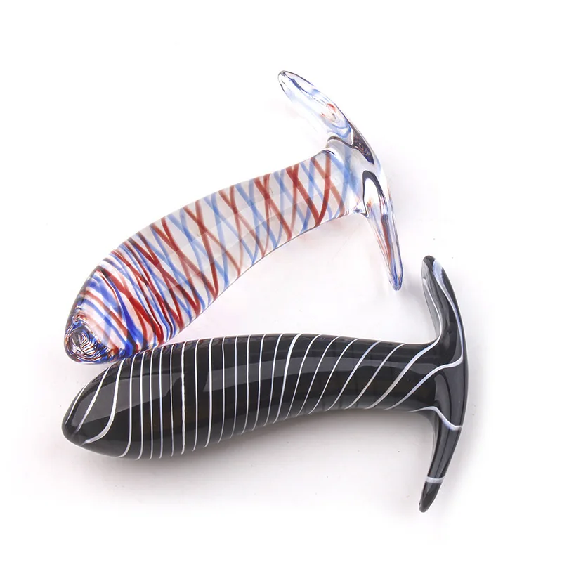 Гладкое Стекло Анальная пробка дилататор анальный фаллоимитатор Массаж вагины