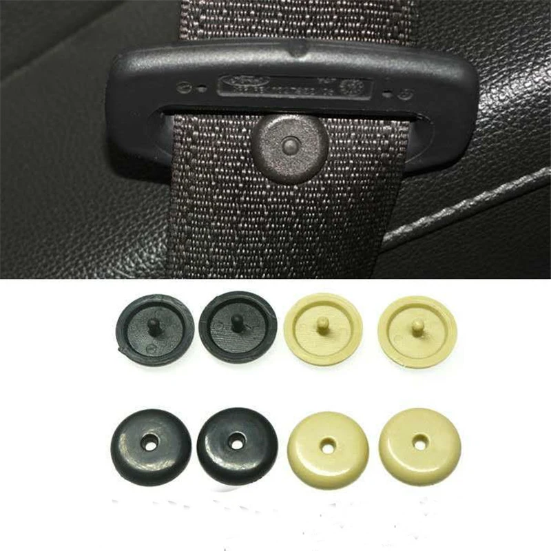 

10Pairs 16mm Car Seat Belt Stopper Button Universal Limit Safety Buckles Retainer Black Car Parts Fastener Auto Accessories