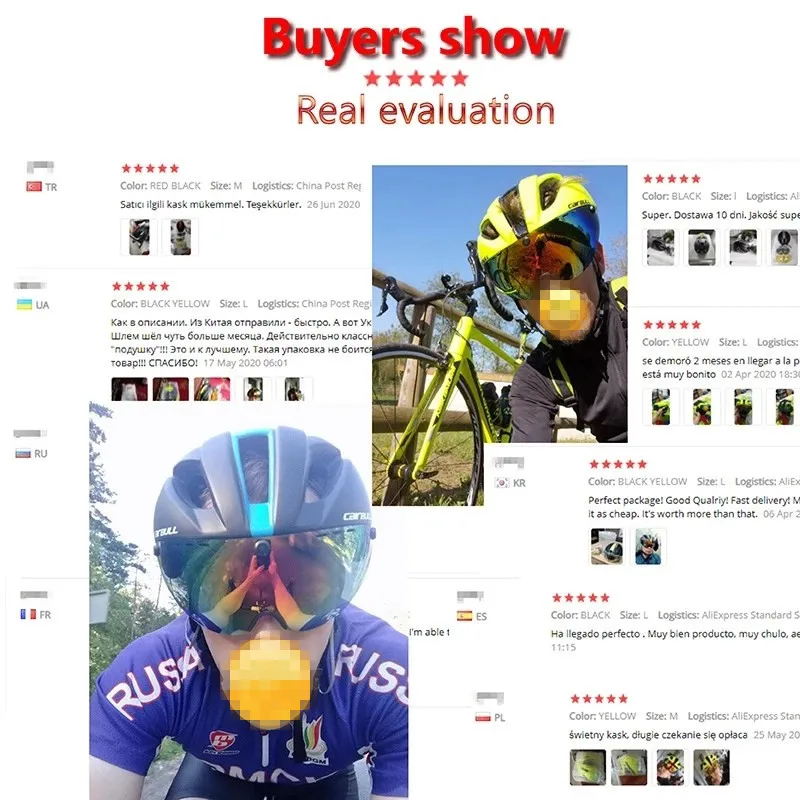 CAIRBULL 280g Сверхлегкий велосипедный шлем EPS Aero Road MTB в литой форме Casco Ciclismo с