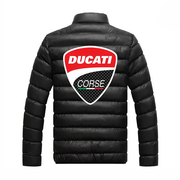 

2021 Ducati New Solid Color Popular Streetwear Comfortable Jackets Zipper Male Print Casual Padded Sport Coats Man's Cotton
