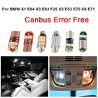Белый свет без ошибок, внутренняя карта, купол багажника, комплект освещения для BMW X1 E84 X3 E83 F25 X5 E53 E70 X6 E71 2000-2015