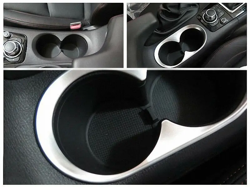 

Chrome Center Console Cup Holder Cover Trim Garnish For Mazda-3-Axela 14-16 Mustang Cup Holder Trim Tundra Cup Holder Trim