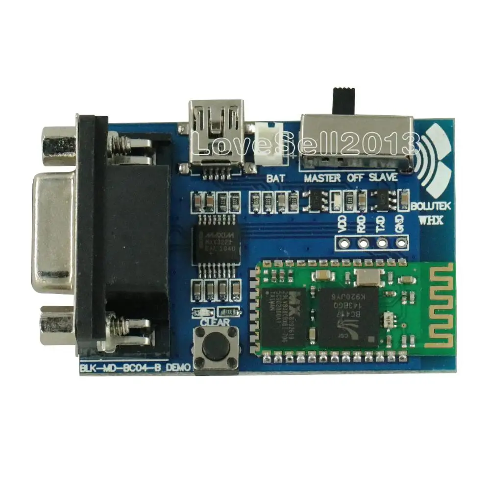 Плата последовательного адаптера RS232 Bluetooth основной ведомый 2 режима 5 В модуль