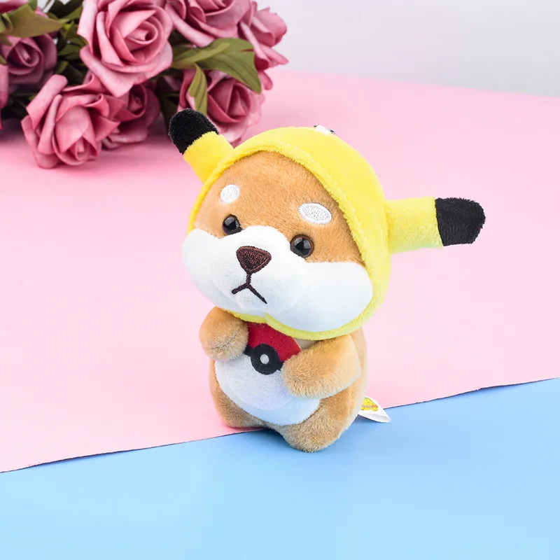 Милый 13 см Акита Шиба ину плюшевая кукла игрушка брелок для животных мини