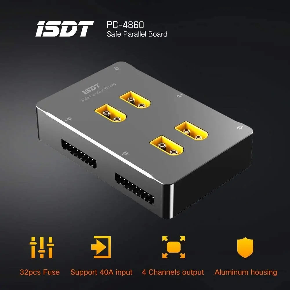 ISDT PC 4860 Lipo зарядное устройство 1 8S XT60 безопасная параллельная плата зарядки