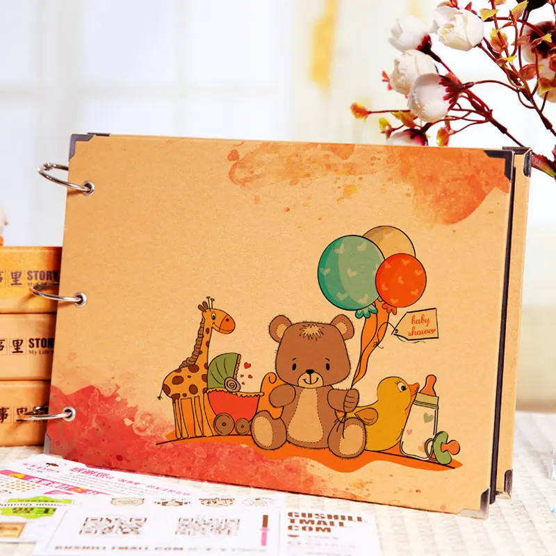 10 дюймовая шпилька для детского сада взросления черная карта Альбом DIY альбом