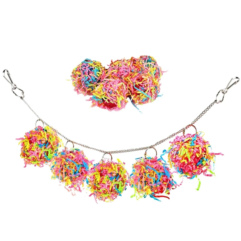 Птица жевательные игрушки птица попугай Шредер игрушка кормления висит для