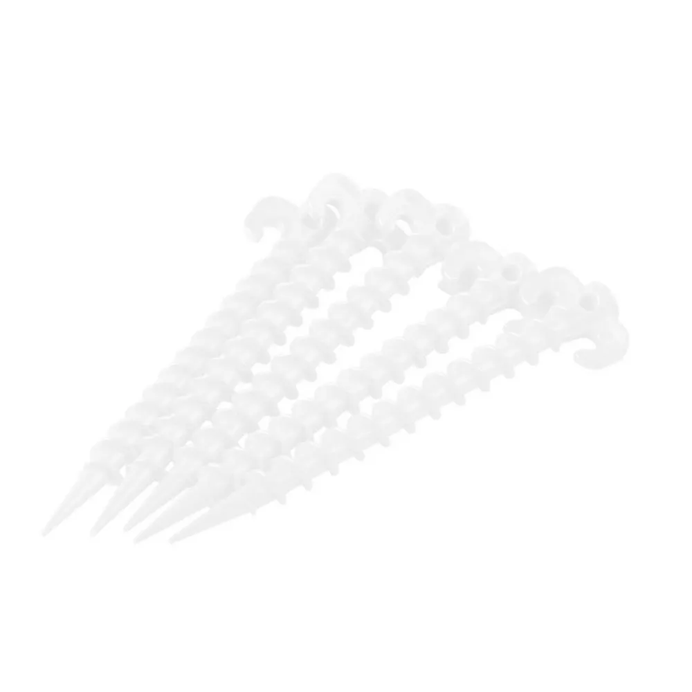 

5pcs/10pcs Outdoor Luminous Tent Nails Canopy Ground Screw Pegs Horn Nails Climbing Plastic Nails Tent Accessories