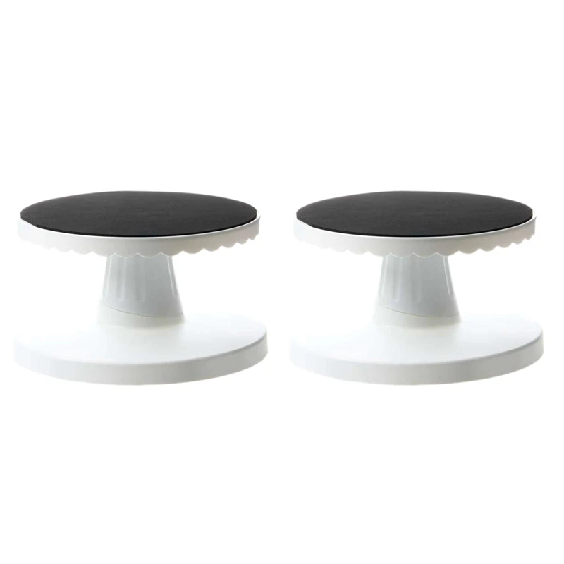 

2 шт. Вращающийся Обледенение Вращающийся торт наклона проигрыватели украшения подставка на платформе