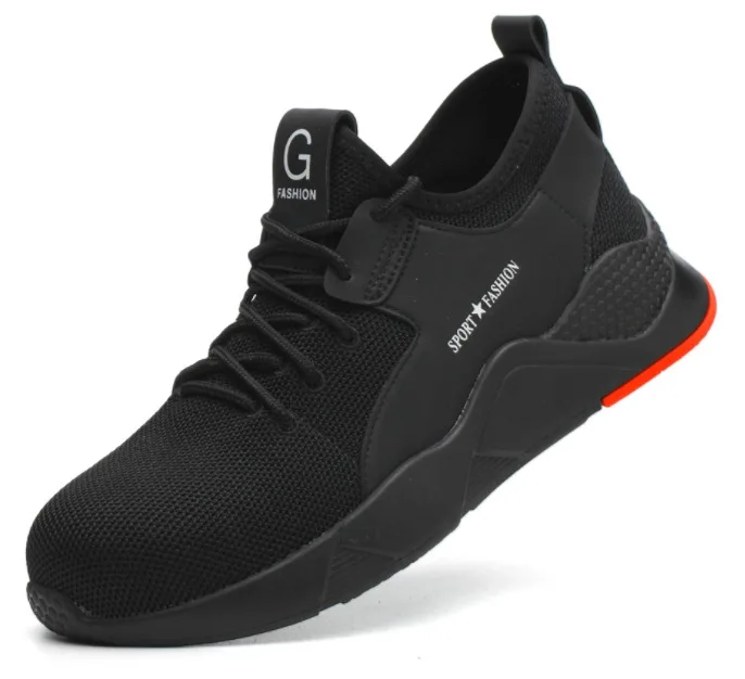 Мужская защитная обувь легкие дышащие строительные защитные кроссовки со