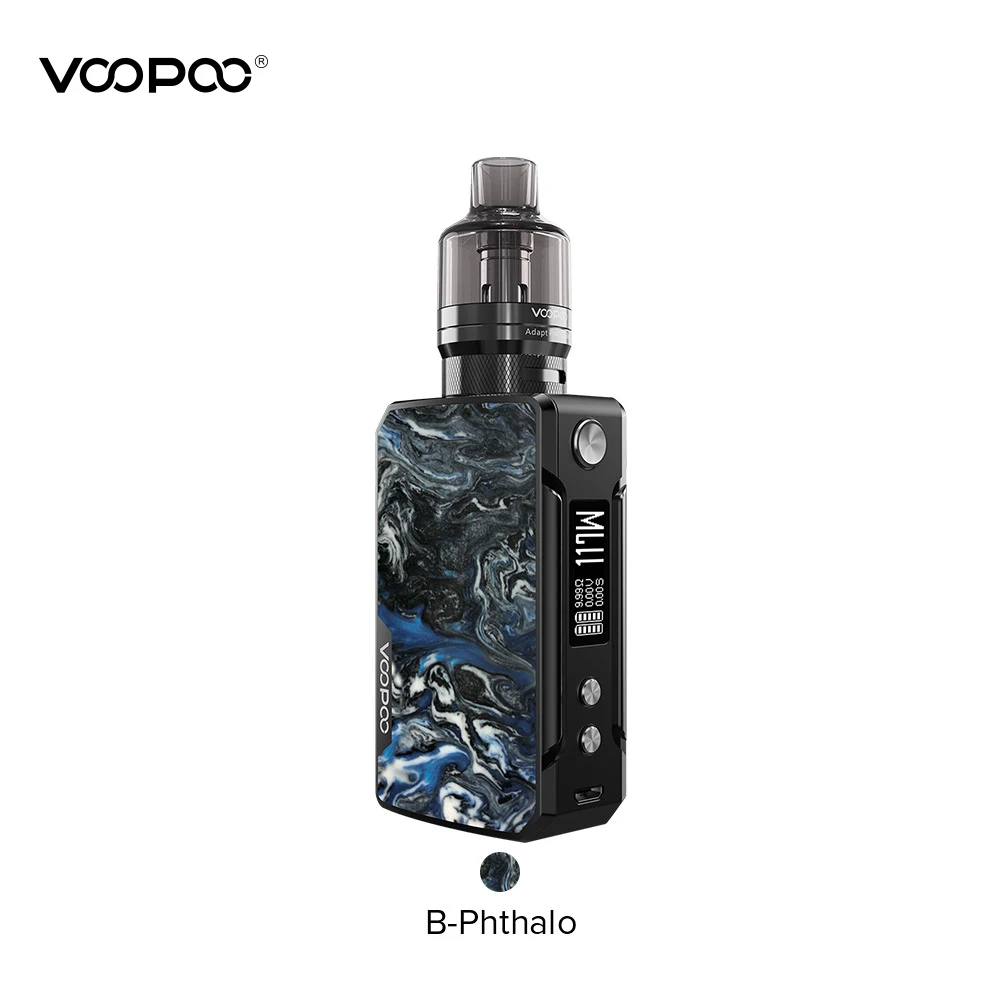 【New】 voopoo Drag Mini с PnP Kit (Refresh Edition) 4400mAh система батарейного отсека 117W выход