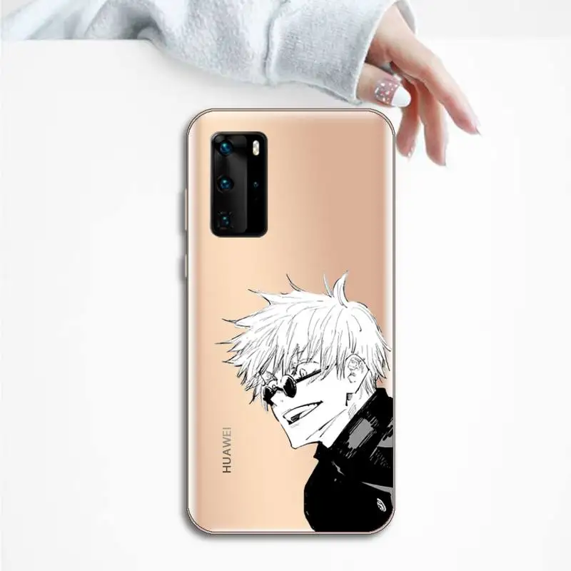 

Jujutsu Kaisen Phone Case Transparent for Huawei P20 P30 P40 honor 8 10i P smart 2019 Samsung A71 A21S S10 20 plus