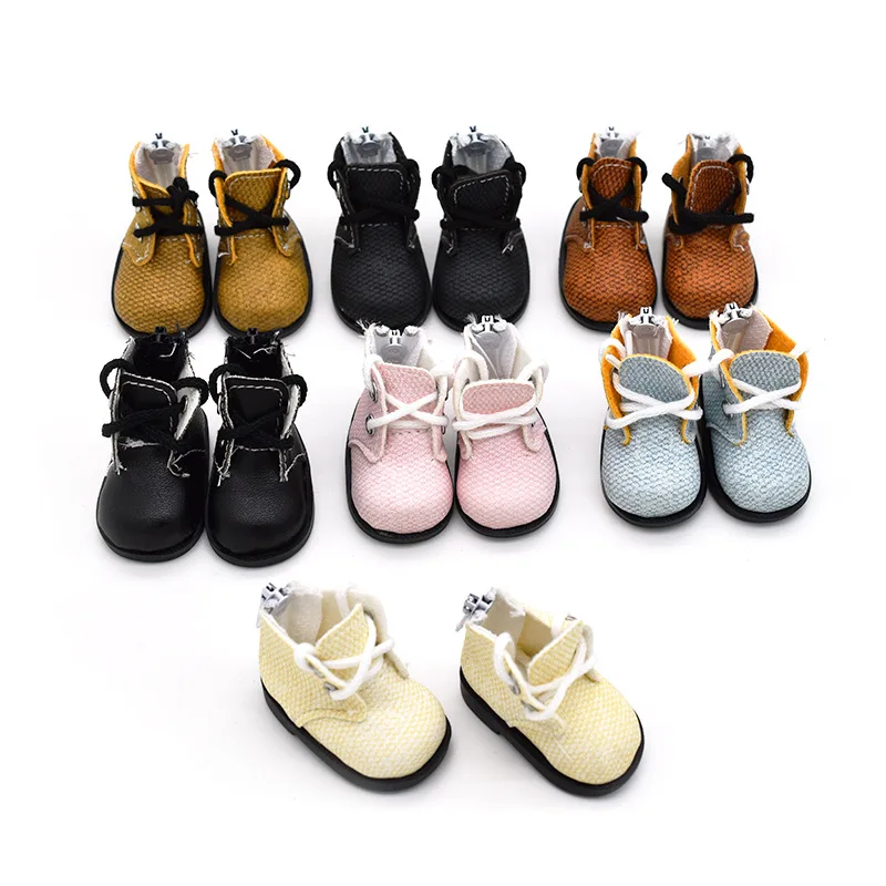 

1pair 5cm 15/20CM EXO doll zipper shoes fit for Korea Kpop EXO idol Dolls our generation girl boy gift doll shoes accessories