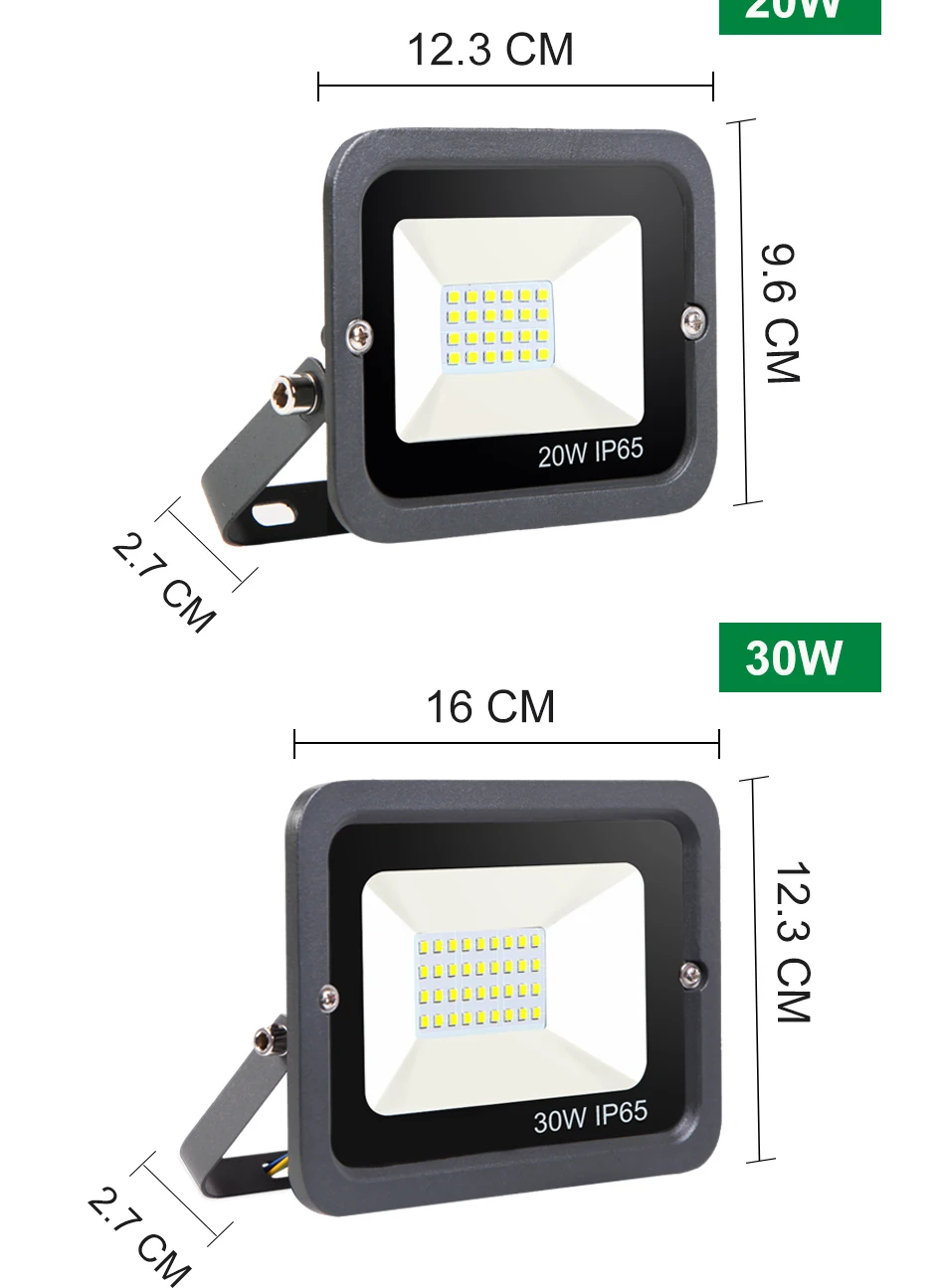 10W 50W 100W 200W 300W Светодиодный прожектор светильник водонепроницаемый ip65 уличный светильник s потока СИД светильник на открытом воздухе Точечный светильник сада ландшафтный светильник Инж