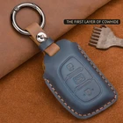 Кожаный чехол для автомобильного ключа, чехол для Hyundai IX25 IX35 I30 I40 Santa Fe Creta Solaris 2016 2017, аксессуары для ключей