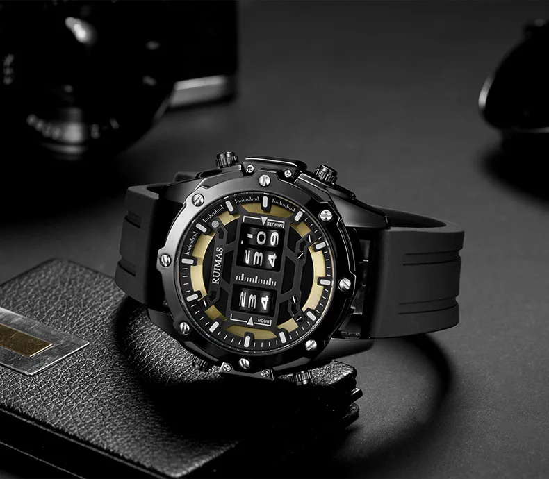 Мужские хронографы аналоговые кварцевые креативные часы с датой