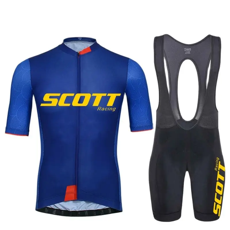 

Summer outdoor breathable Scott racing mountain bike cycling jacket men's short-sleeved suit cycling jersey