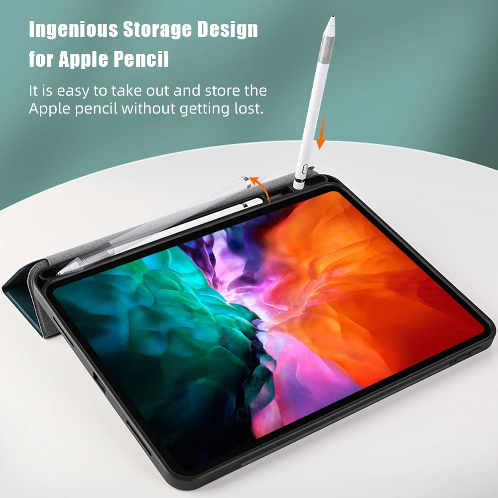 Резиновый чехол ROCK для iPad Pro 11 ультратонкий ударопрочный чехол-накладка 12 9