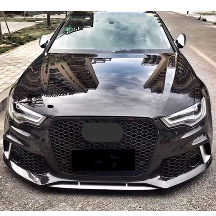 Для RS6 Стиль передняя Спортивная Шестигранная сетчатая сотовая бленда гриль
