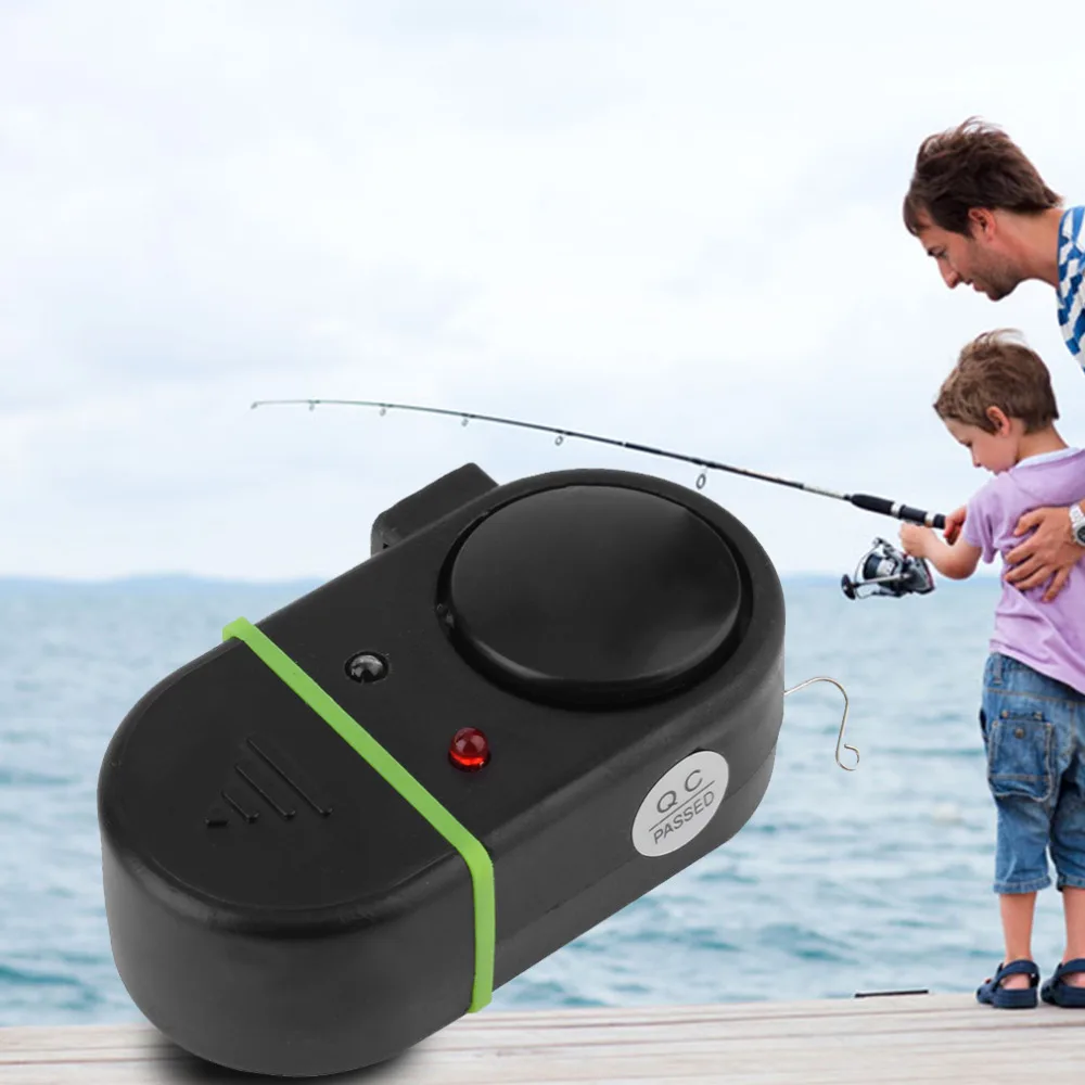 

Electronic LED Light Fish Bite Sound Alarm Bell Clip On Fishing Rod New