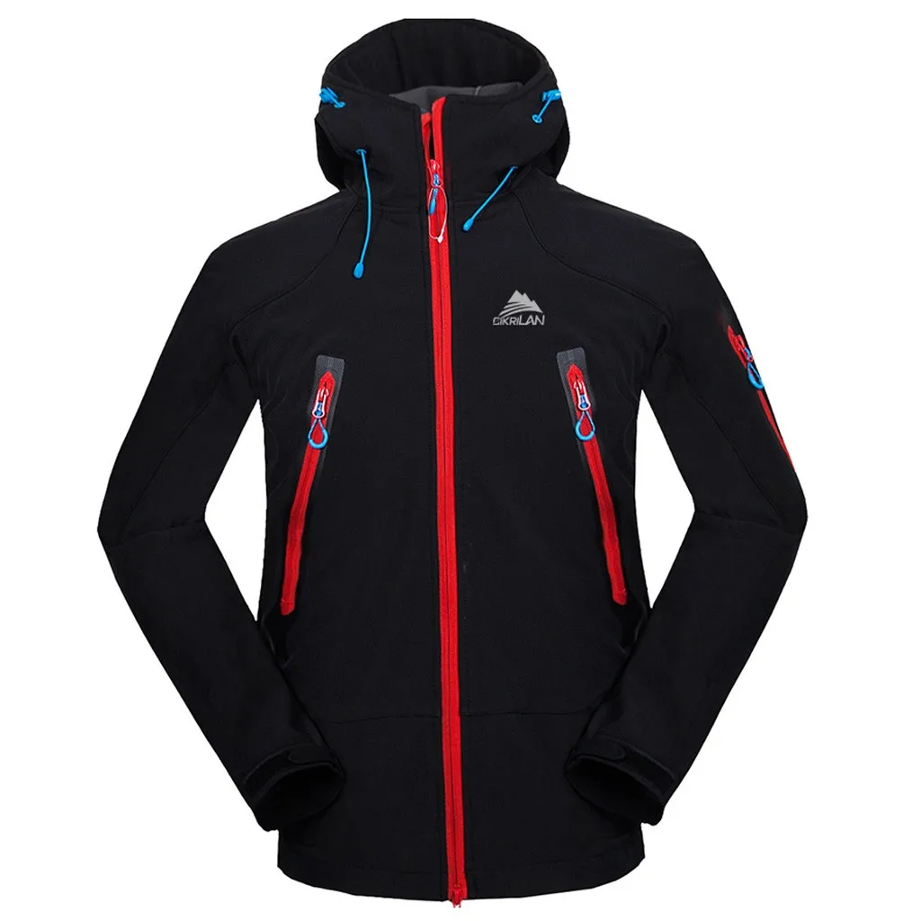 Мужская теплая куртка с капюшоном Повседневная Водонепроницаемая