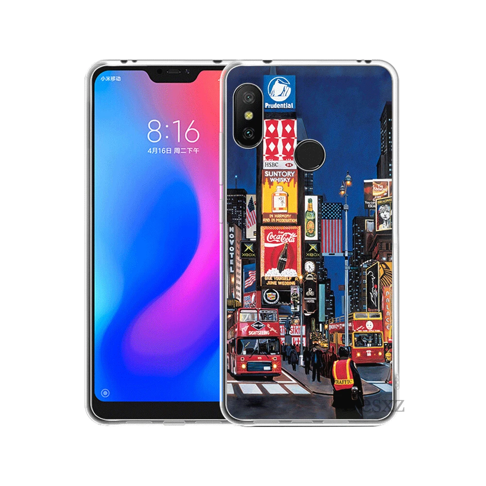 Чехол для мобильного телефона Xiaomi Redmi Note 6 7 Pro 5A 4 4X3 5 Жесткий NYC Нью-Йорк городской